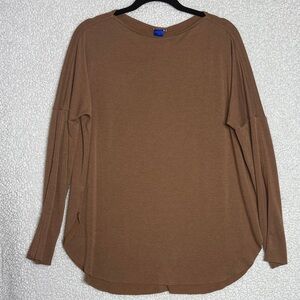 Kit and Ace Oversized Long Sleeve Top Light Brown Size S – Soft Cozy